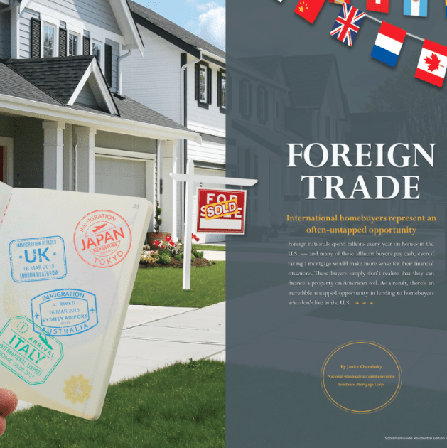 See what LendSure has to say about International homebuyers, and why loan officers should be invested in this aspect of the non-QM market.