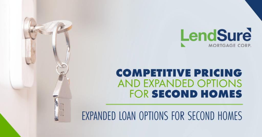 As second home prices continue to rise, LendSure's expanded loan programs offer highly competitive interest rates not found anywhere else. As second home prices continue to rise, LendSure's expanded loan programs offer highly competitive interest rates not found anywhere else.